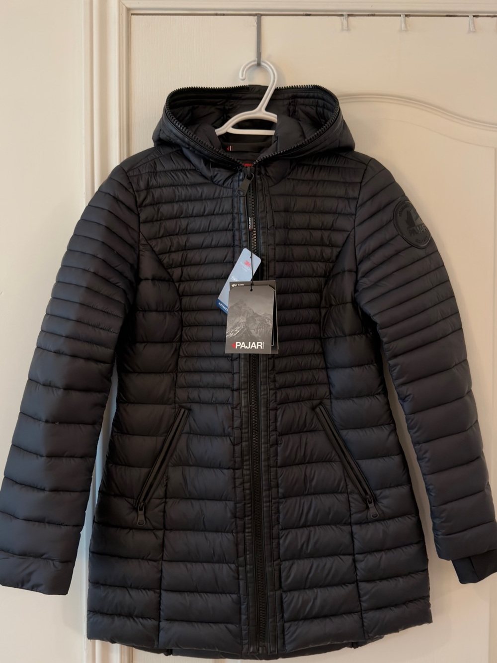Pajar Women's Black Hooded Quilted Puffer Coat